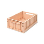 LIEWOOD - Caisse de Rangement Pliable Weston L - Rose Toscane
