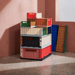 LIEWOOD - Caisse de Rangement Pliable Weston S - Framboise Multi Mix - Set de 2