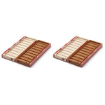 LIEWOOD - Caisse de Rangement Pliable Weston S - Framboise Multi Mix - Set de 2