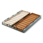 LIEWOOD - Caisse de Rangement Weston Pliable Taille L - Bleu Multi Mix