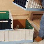 LIEWOOD - Caisse de Rangement Weston Pliable Taille L - Bleu Multi Mix