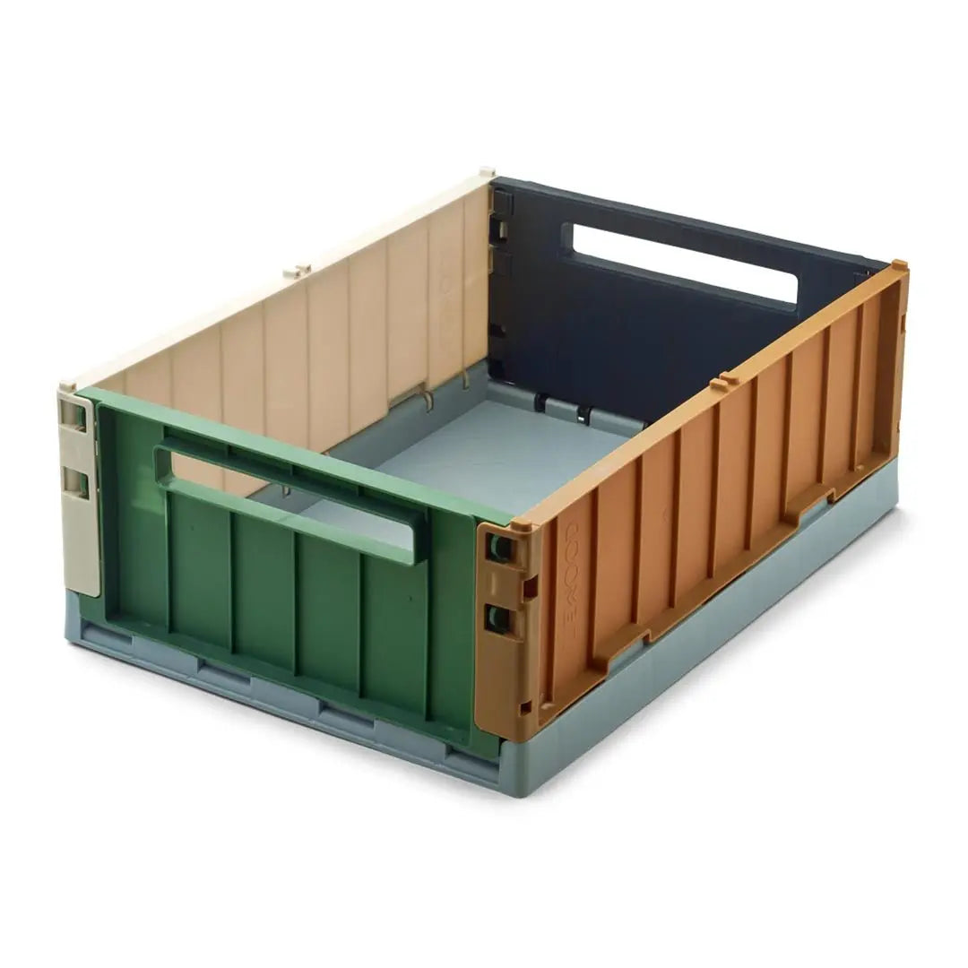 LIEWOOD - Caisse de Rangement Weston Pliable Taille L - Bleu Multi Mix