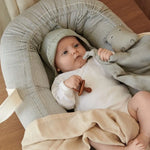 LIEWOOD - Couffin Souple en Coton Bio - Rayures Bleu