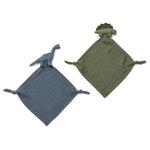 LIEWOOD - Doudou Yoko en Coton Bio - Set de 2 - Dino Mix