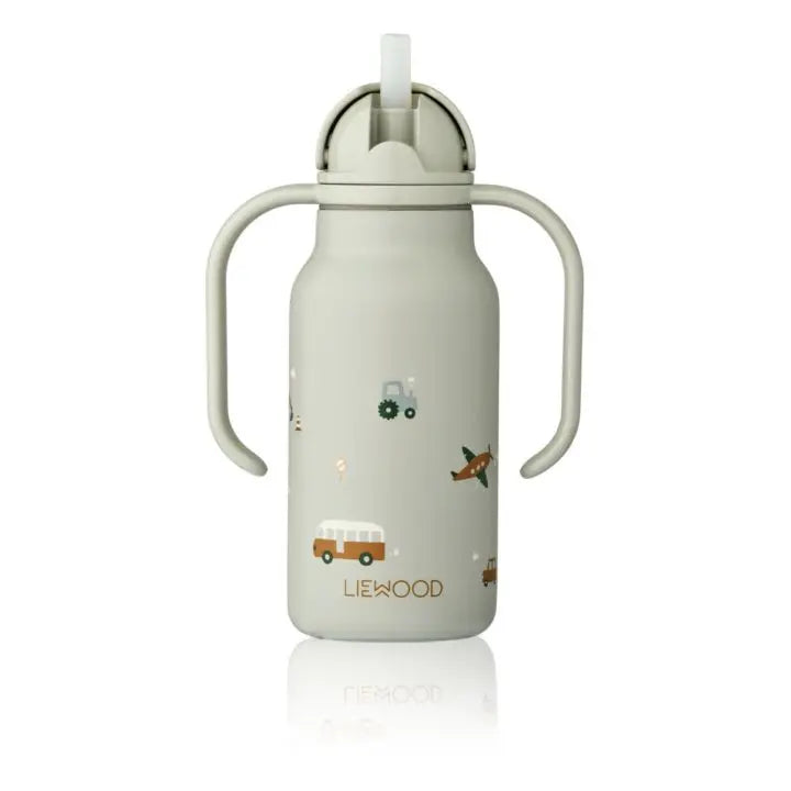 LIEWOOD - Gourde En Acier Inox Kimmie 250 Ml - Véhicules/Dove Blue Mix