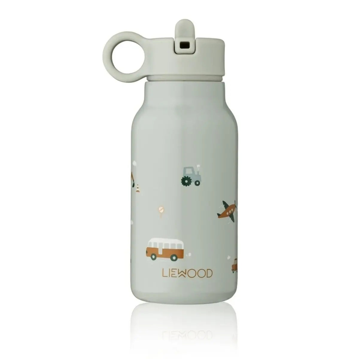 LIEWOOD - Gourde En Acier Inoxydable Falk 250 Ml - Véhicules/dove Blue Mix