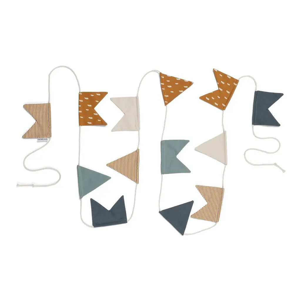 LIEWOOD - Guirlande Chaîne Drapeaux Happi - Bleu Multi