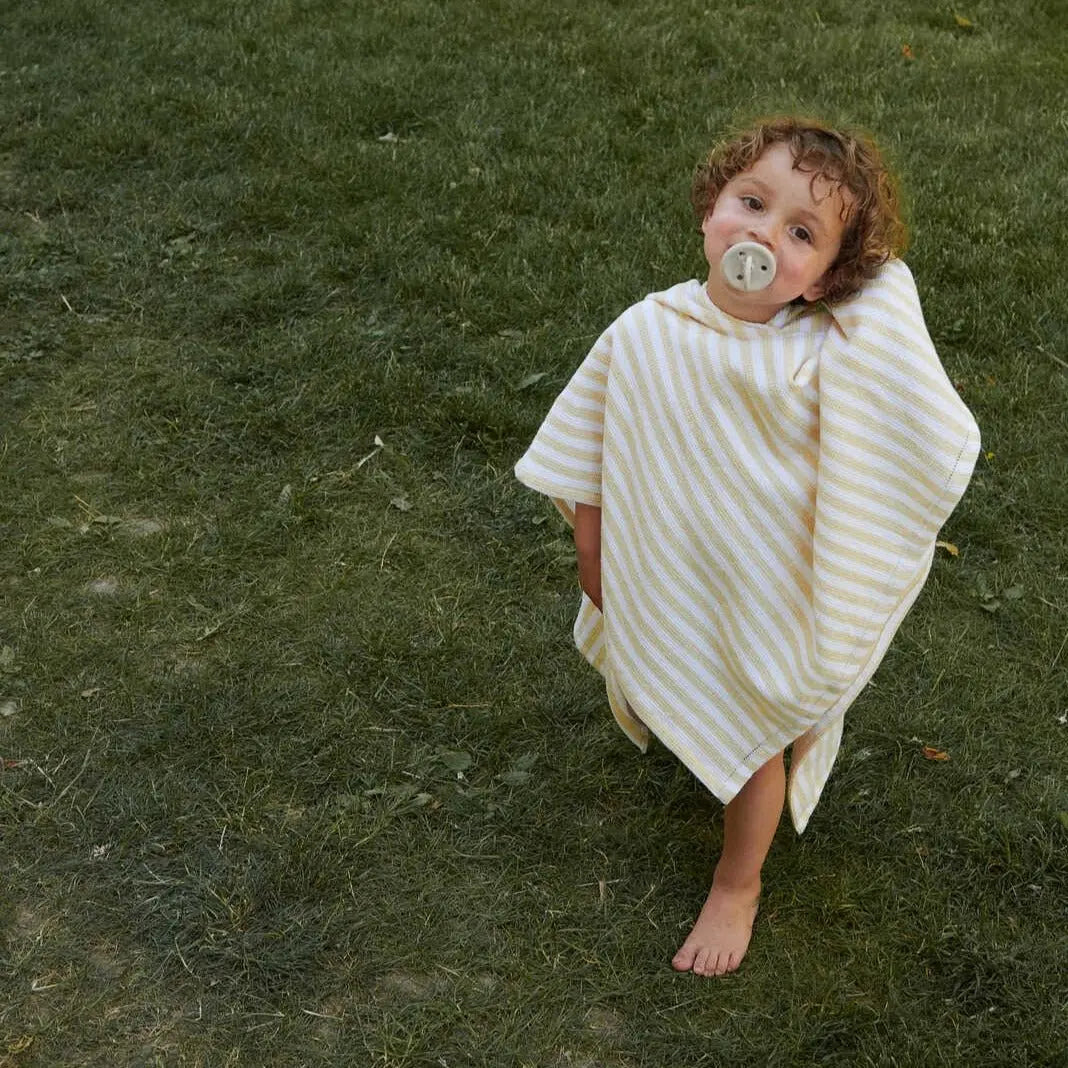 LIEWOOD - Paco Poncho - Jojoba Jaune/blanc - Coton Bio