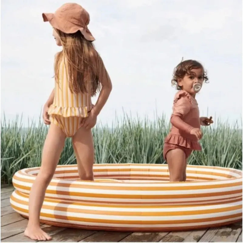 LIEWOOD - Piscine Gonflable Leonore - Rayure Caramel Doré