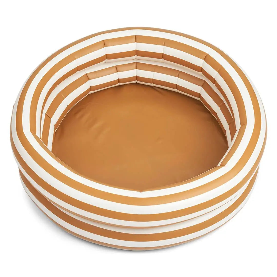 LIEWOOD - Piscine Gonflable Leonore - Rayure Caramel Doré