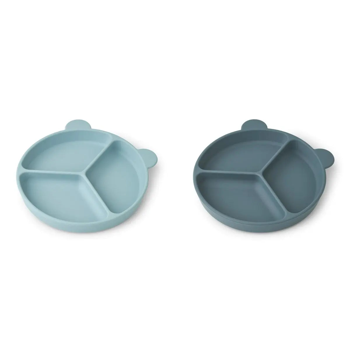 LIEWOOD - Set De 2 Assiettes à Compartiments Avec Ventouse Stacy - Bleu