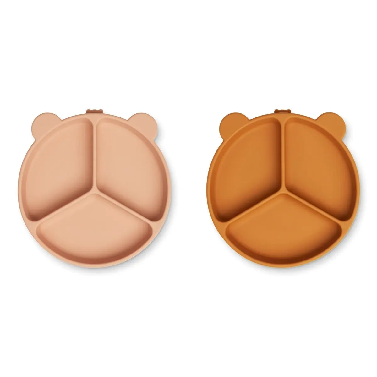 LIEWOOD - Set De 2 Assiettes à Compartiments Avec Ventouse Stacy - Rose