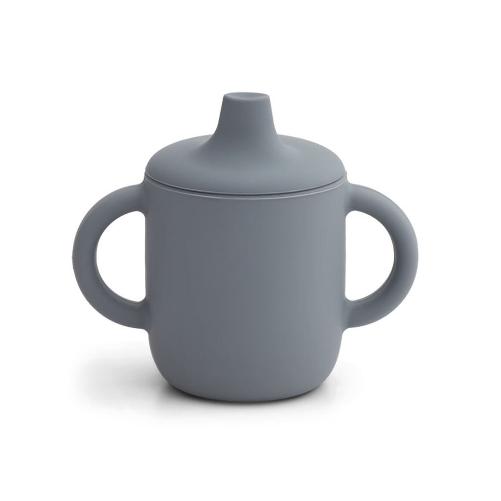 LIEWOOD - Tasse D'Apprentissage Bébé en Silicone - Blue Wave