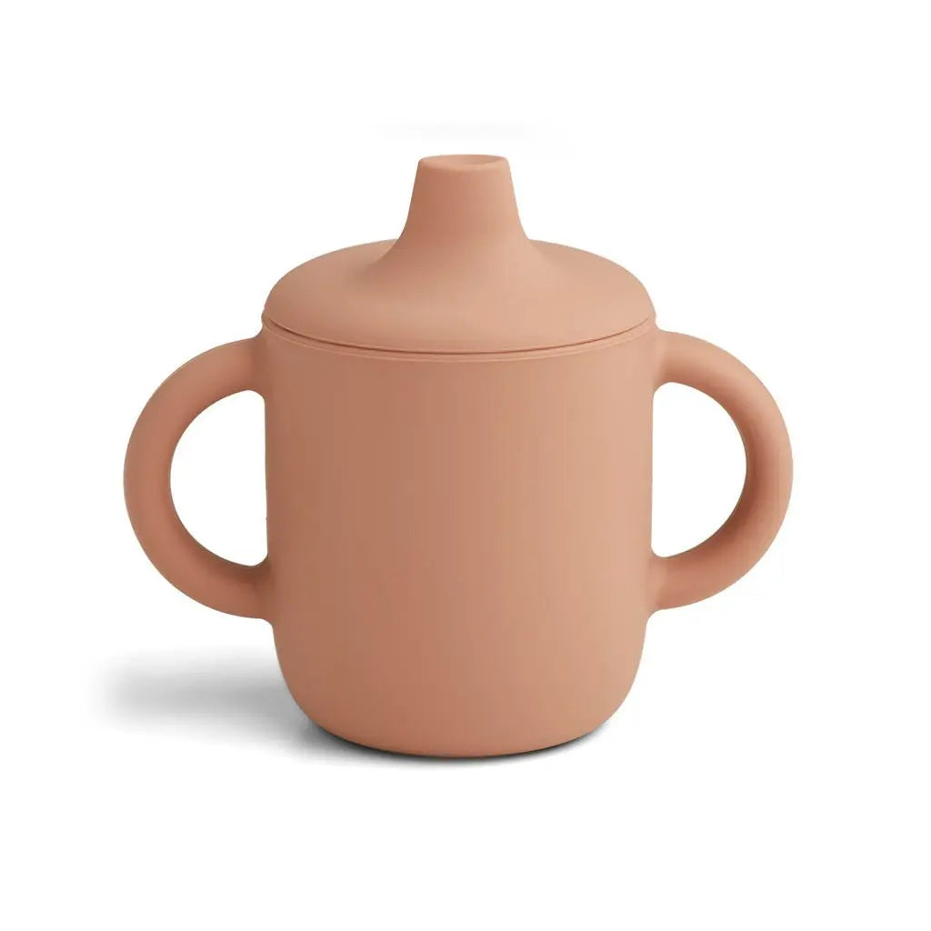 LIEWOOD-Tasse D'apprentissage Bébé en Silicone - Rose Toscane-Les Petits