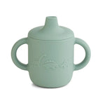 LIEWOOD - Tasse d'Apprentissage Neil en Silicone - Dino Peppermint