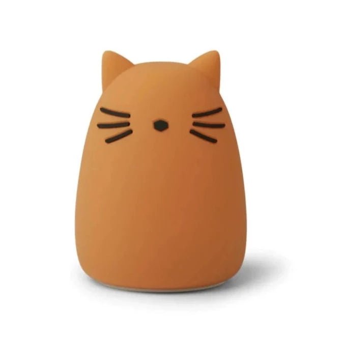 LIEWOOD-Veilleuse Rechargeable Winston - Chat Moutarde-Les Petits