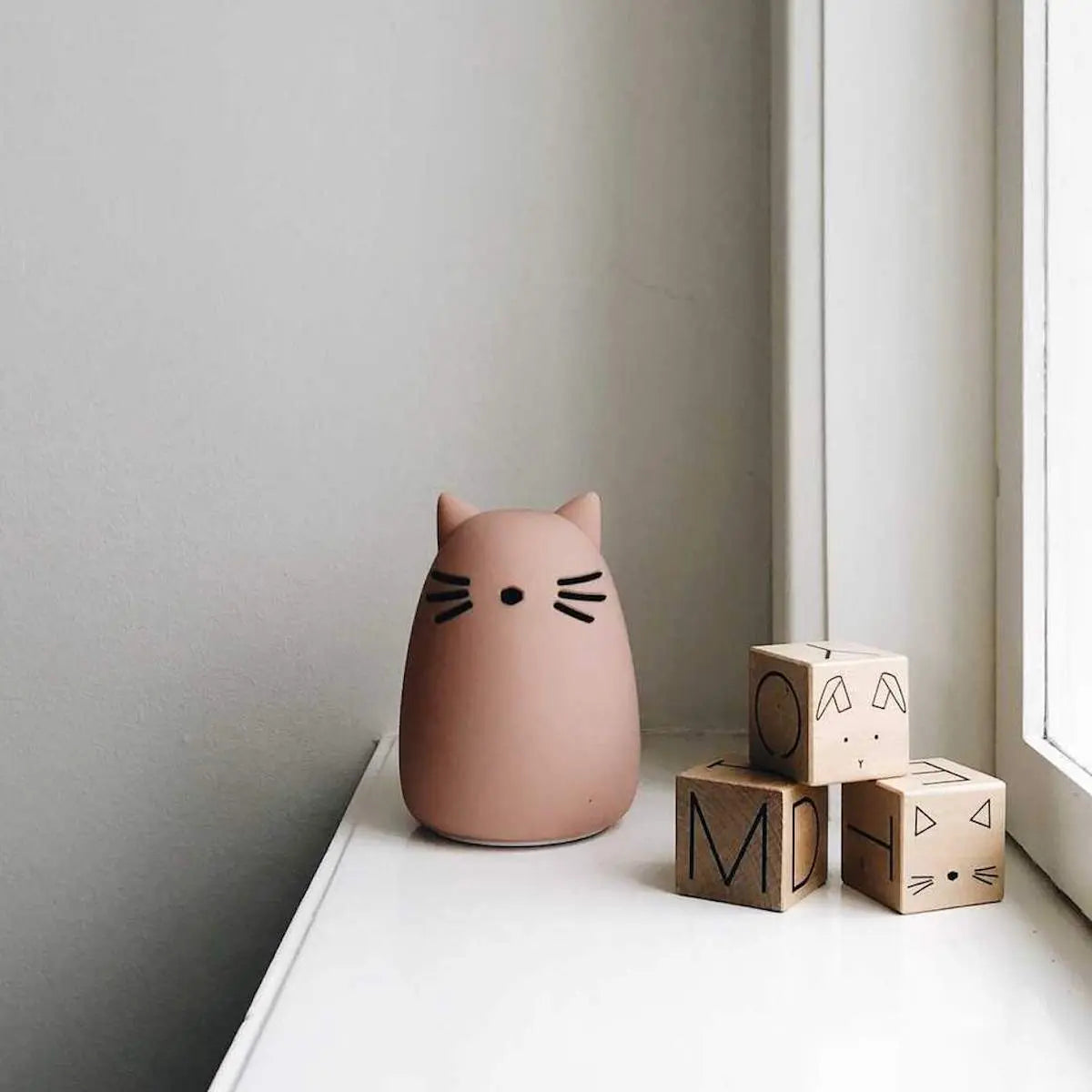 LIEWOOD - Veilleuse Winston - Chat Rose