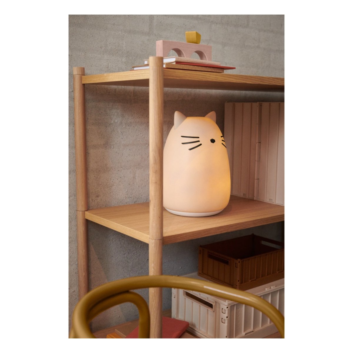 LIEWOOD - Veilleuse Winston - Chat Rose