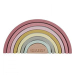LITTLE DUTCH - Arc - en - Ciel en Bois à Empileur - Rose