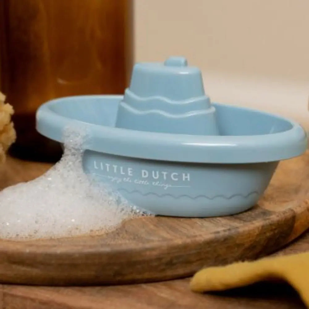 LITTLE DUTCH - Bateaux De Bain À Empiler Bleu