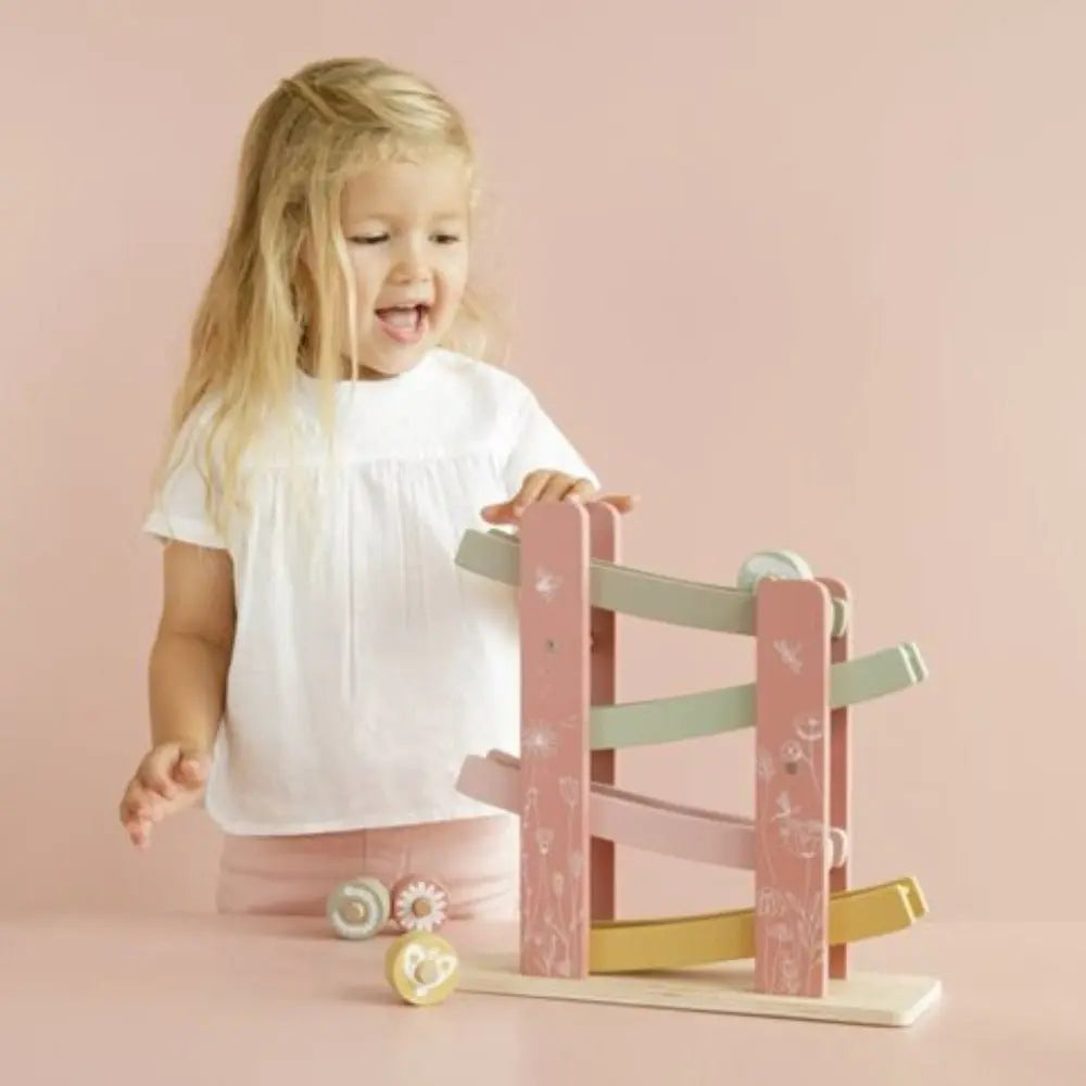 LITTLE DUTCH - Circuit En Bois - Pink Flowers