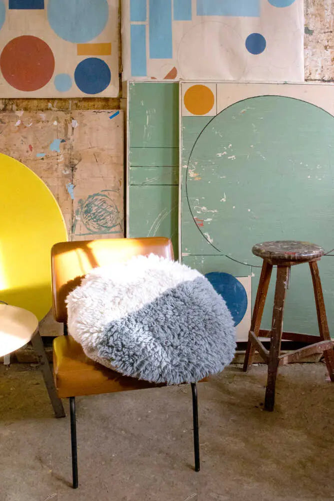 LORENA CANALS - Coussin De Sol en Laine Rayons De Soleil