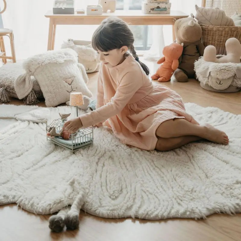 LORENA CANALS - Coussin En Laine Pink Nose Sheep