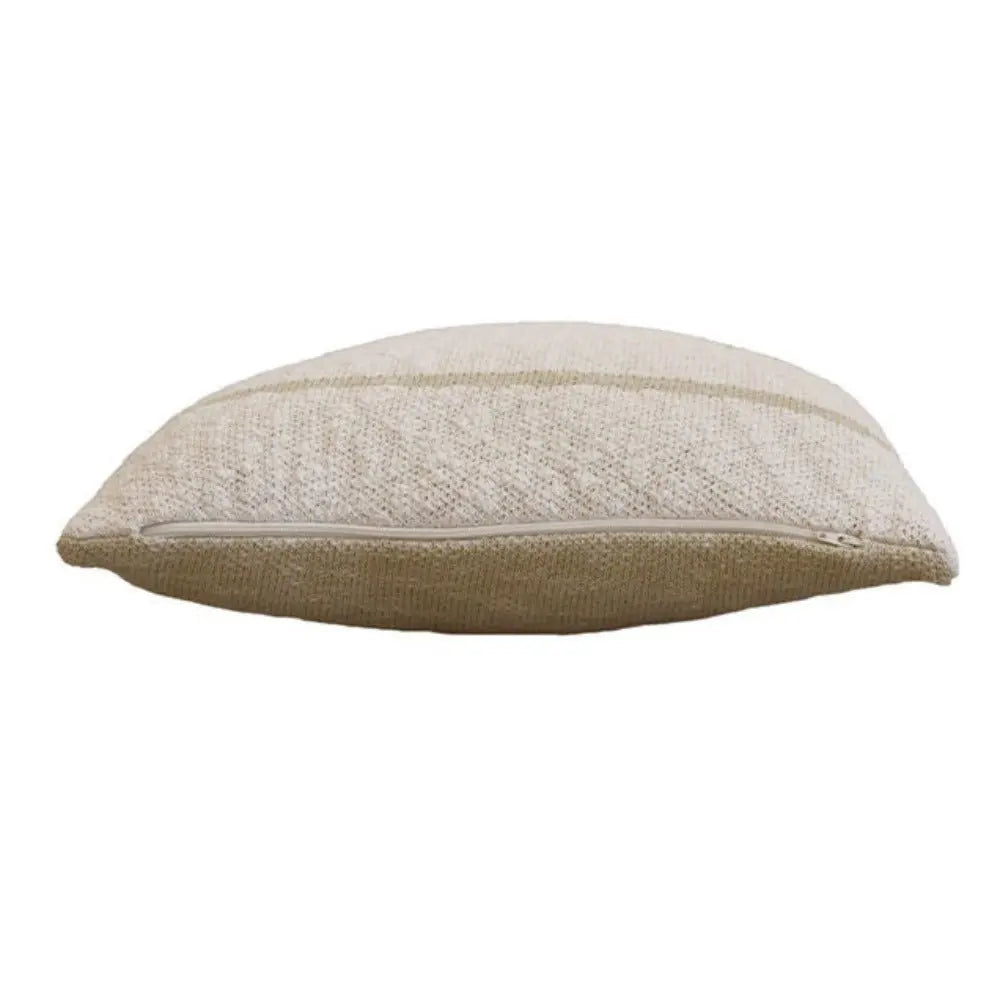 LORENA CANALS - Coussin En Tricot Duetto Olive - Naturel