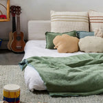 LORENA CANALS - Coussin En Tricot Duetto Olive - Naturel