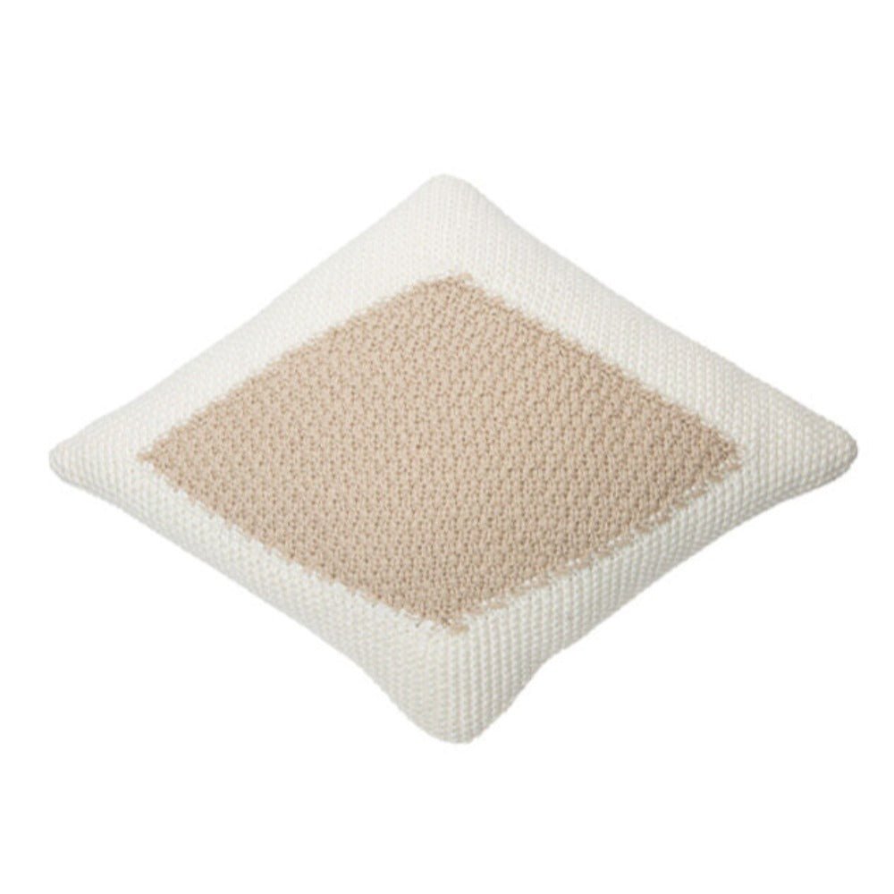 LORENA CANALS - Coussin Tricot Candy Ivoire - Lin