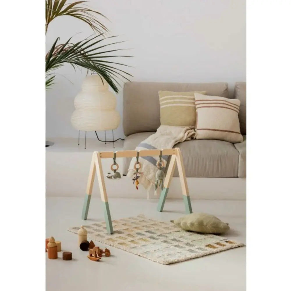 LORENA CANALS - Coussin Tricoté Babyleaf Olive