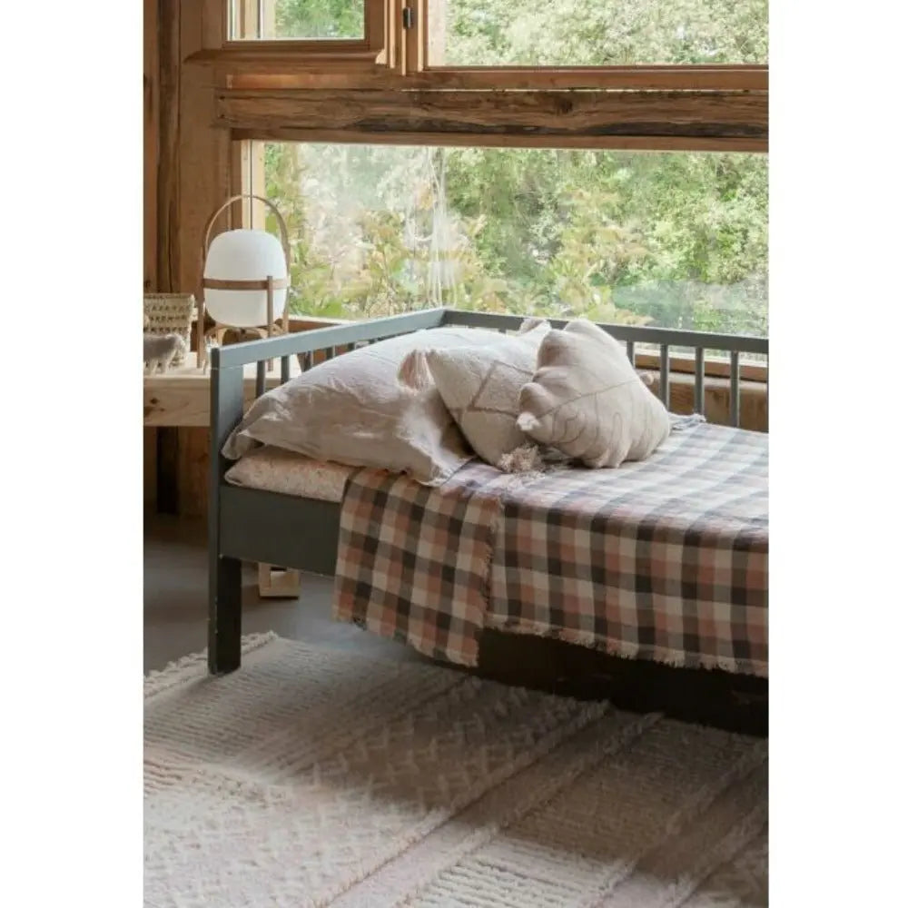 LORENA CANALS - Coussin Tricoté Babyleaf Rose Beige