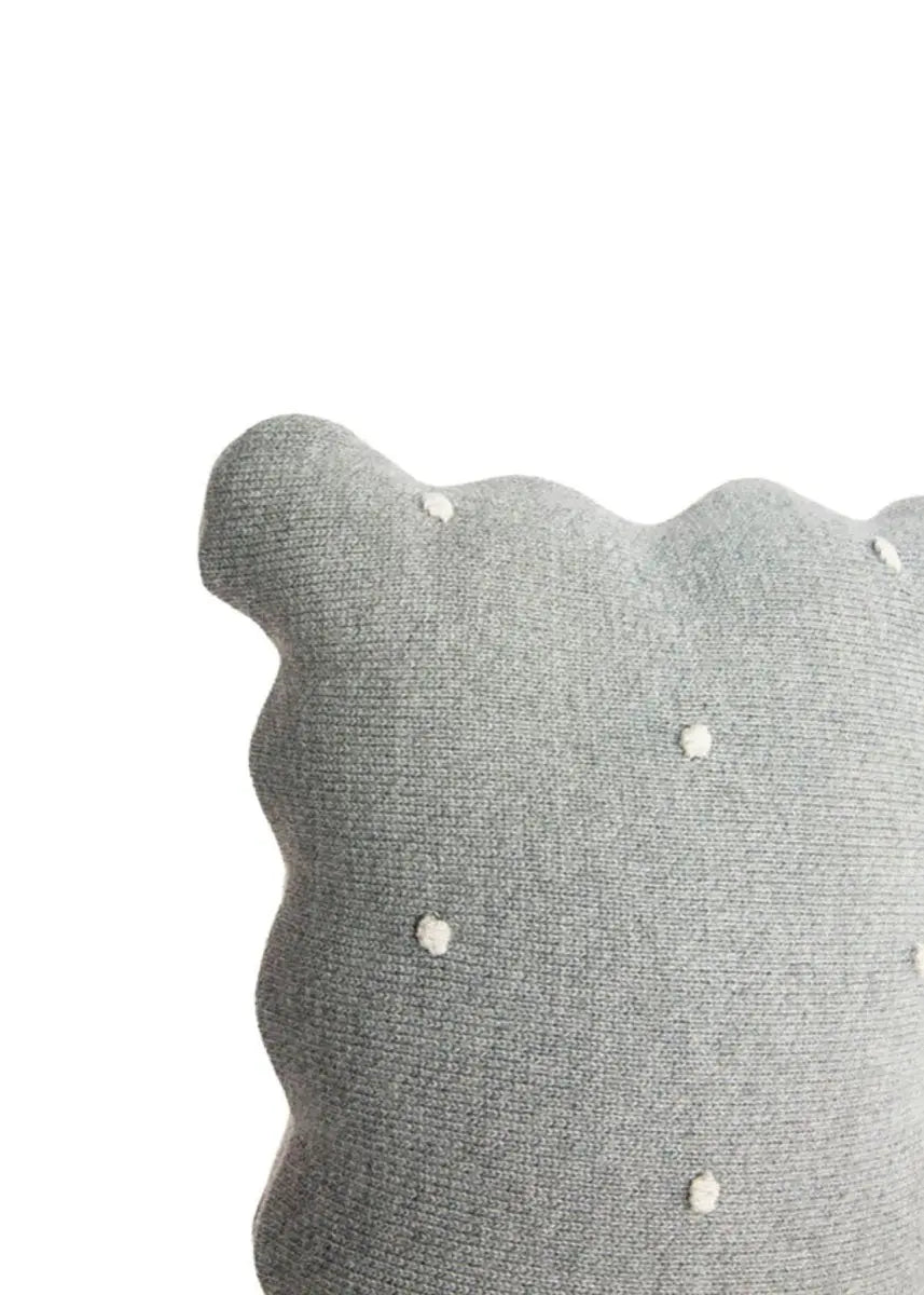 LORENA CANALS - Coussin Tricoté Biscuit Gris