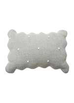 LORENA CANALS - Coussin Tricoté Biscuit Gris