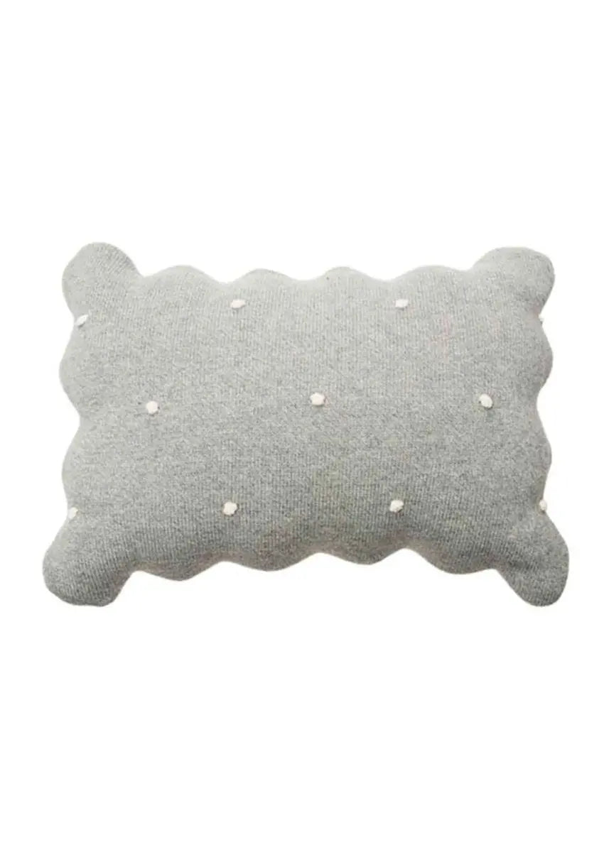 LORENA CANALS - Coussin Tricoté Biscuit Gris
