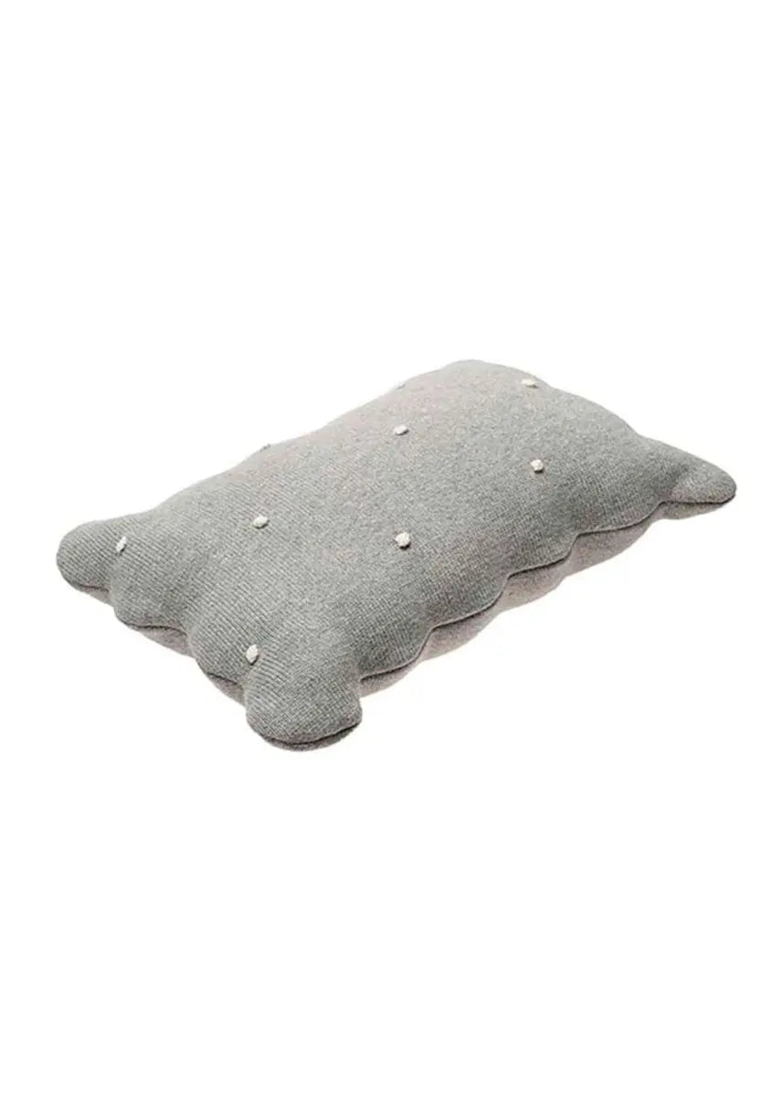 LORENA CANALS - Coussin Tricoté Biscuit Gris