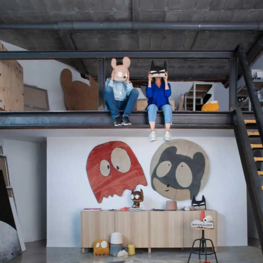 LORENA CANALS - Coussin Tricoté Miss Mighty Mouse