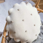 LORENA CANALS - Coussin Tricoté Rond Biscuit Ivoire