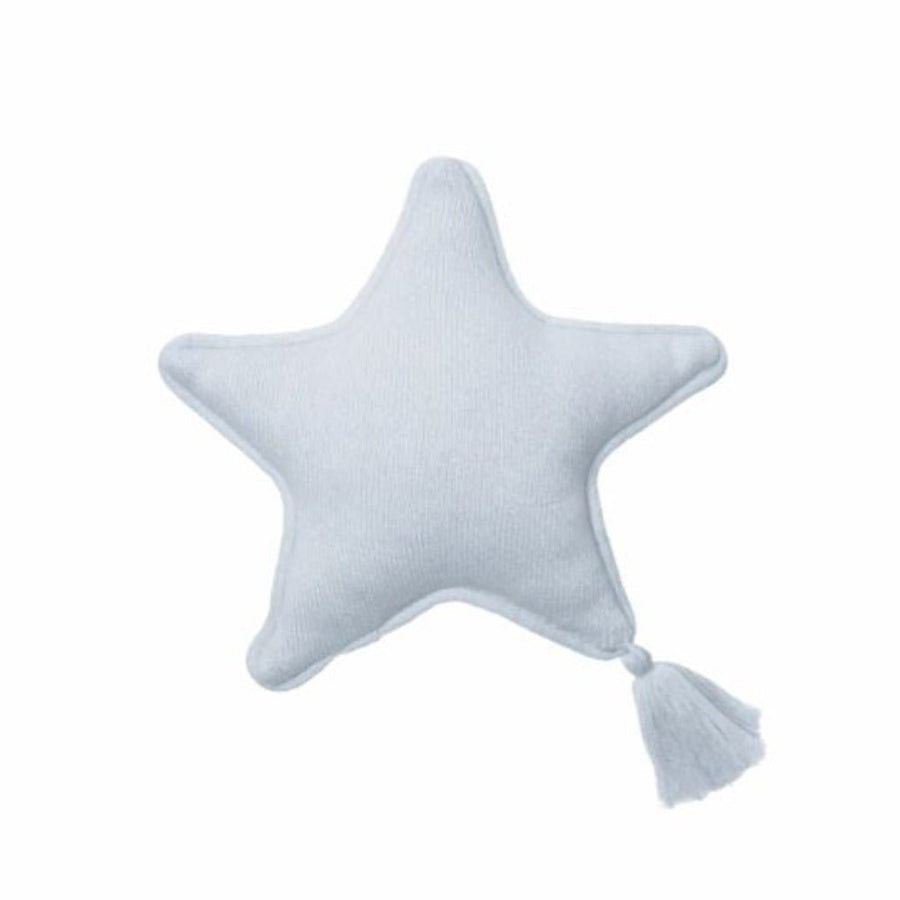 LORENA CANALS-Coussin Tricoté Twinkle Star Soft Blue-Les Petits