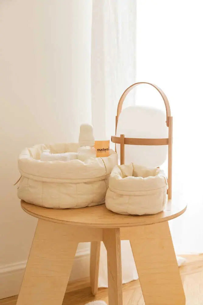 LORENA CANALS - Ensemble De Deux Paniers Matelassés Natural