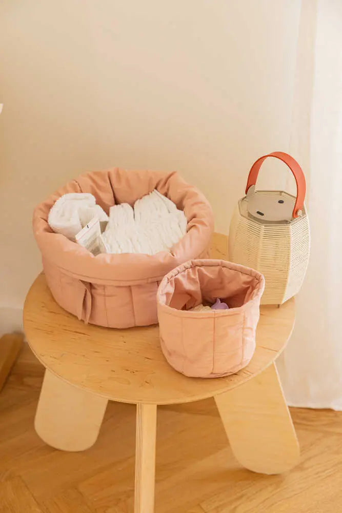 LORENA CANALS - Ensemble De Deux Paniers Matelassés Vintage Nude