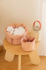 LORENA CANALS - Ensemble De Deux Paniers Matelassés Vintage Nude