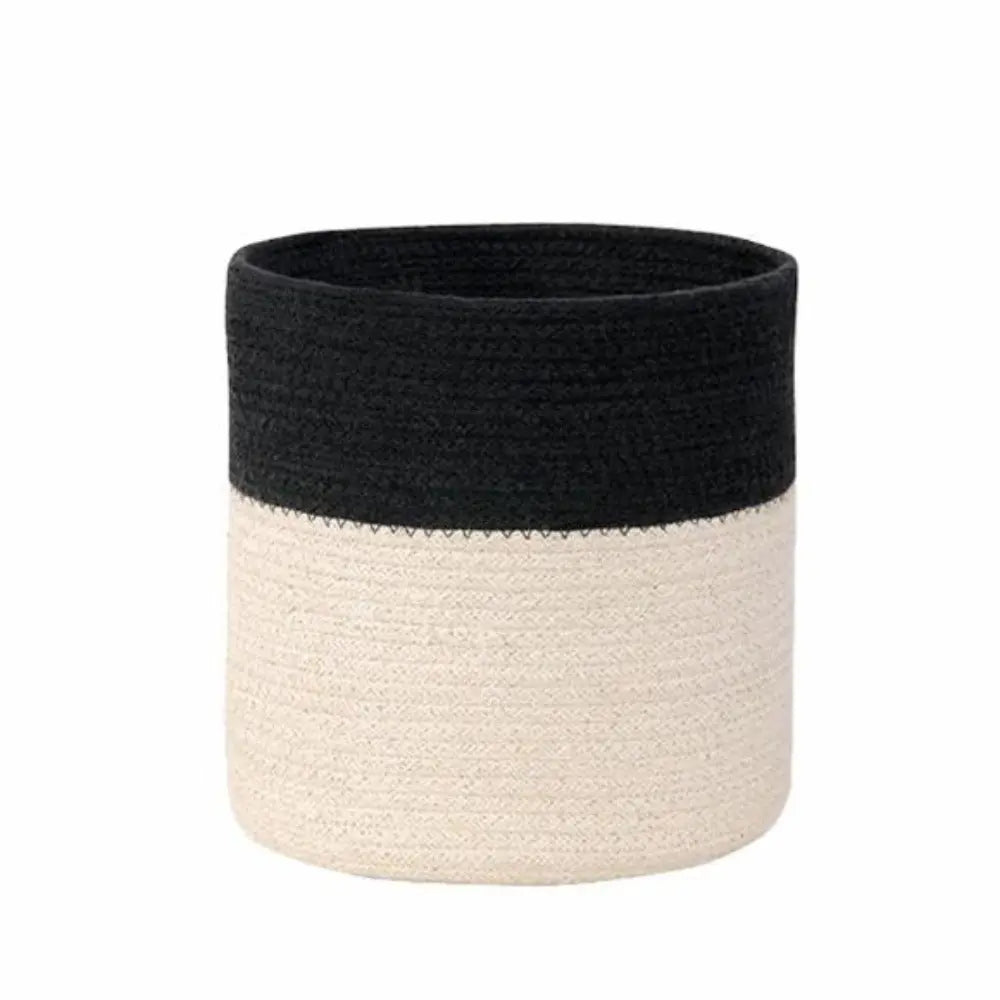 LORENA CANALS - Panier Dual Noir - Naturel