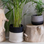 LORENA CANALS - Panier Dual Noir - Naturel