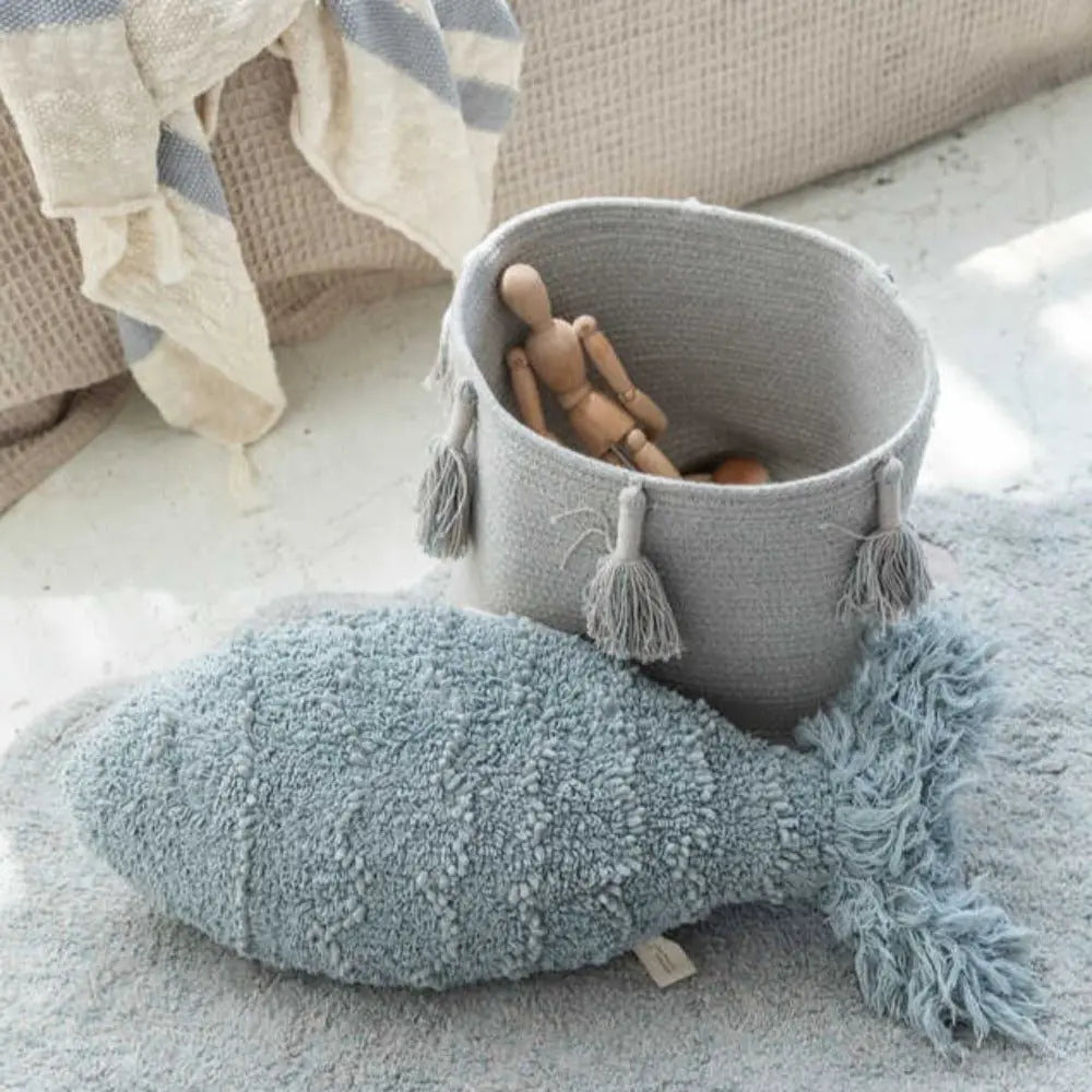 LORENA CANALS - Panier Woody Perle Bleu