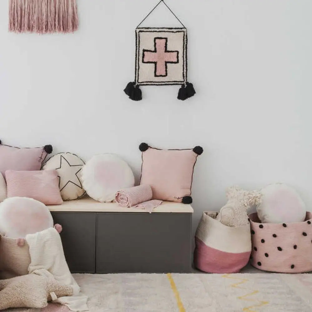 LORENA CANALS - Panier Zoco Frêne Rose - Naturel