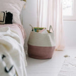 LORENA CANALS - Panier Zoco Frêne Rose - Naturel