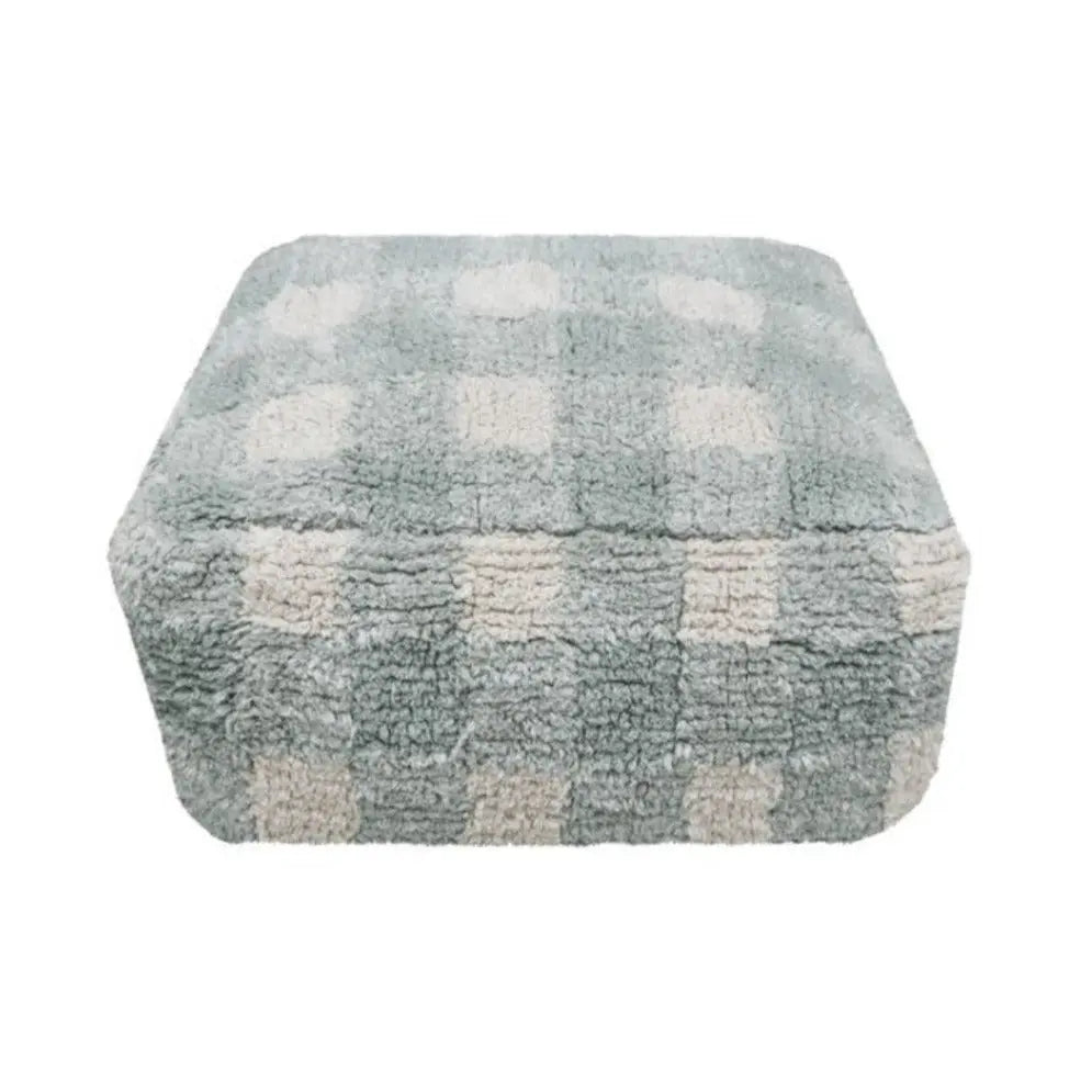 LORENA CANALS - Pouf Vichy Blue Sage