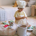 LORENA CANALS - Pouf Vichy Rose