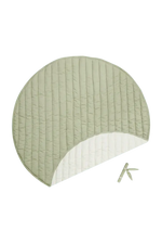 LORENA CANALS - Tapis De Jeu Lavable Bamboo Leaf - Natural / Olive Ø100 cm